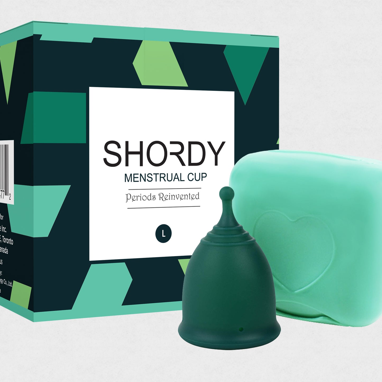 Menstrual Cup, Single Pack (Large) with Box - Green